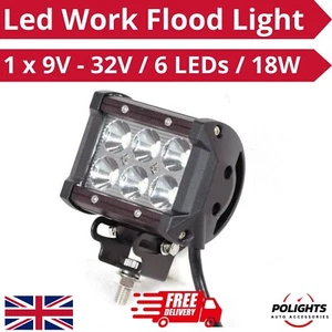 1x HQ 9-32V Luces de Inundación LED de Trabajo 18 W Todoterreno Camión Spot SUV Coche ATV Barco - Imagen 1 de 9