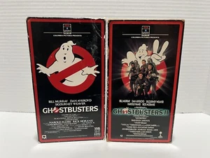Ghostbusters (Side Flap Open) And Ghostbusters II Red Border RCA VHS Tapes - Picture 1 of 6