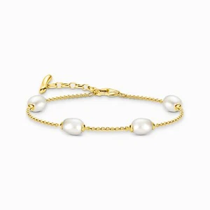 THOMAS SABO Armband Süßwasserzuchtperlen Sterlingsilber A2189-430-14 Länge 19 cm - Bild 1 von 3