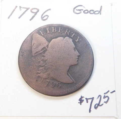 1796 SCARCE LIBERTY CAP LARGE CENT - GOOD - EARLY BOLD STRIKE KEY DATE!!!!!!! ⭐ Cover