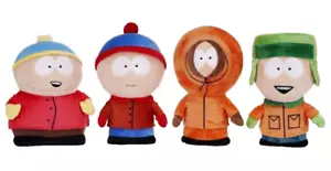 SOUTH PARK 2025 UK CARTMAN KENNY KYLE STAN 10.5" SET OF 4 SOFT PLUSH TOYS BNWT - Picture 1 of 1