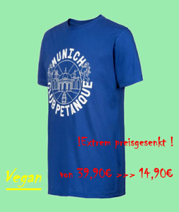 T- shirt Club Pétanque München Shirt Vegan NEU Etikett Gr.: S