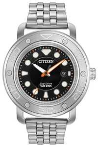 Citizen Eco-Drive Men's Solid Heavy Stainless Steel Bracelet 46mm Watch AW1530 - Picture 1 of 5