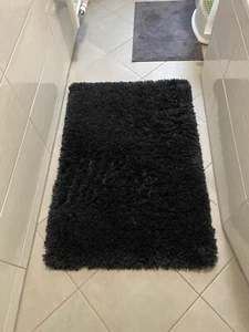 IKEA 2x ALMTJÄRN Badematte Dunkelgrau Schwarz 60x90cm absorbierend Rutschfest - Bild 1 von 3