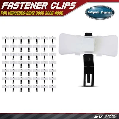 50 piezas clips de retención de acero y nailon sujetador guardabarros para Mercedes-Benz 300D 300E Foto 1 de 4