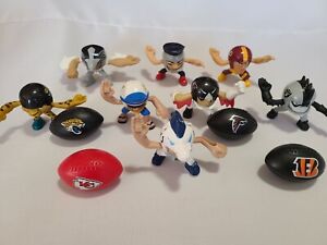 Lot of 8 - 2013 McDonalds NFL Rush Zone Seahawks Raiders Patriots + 4 Footballs
