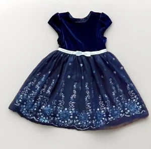 Jona Michelle Blue And Silver Party Dress Size 5 - Picture 1 of 13