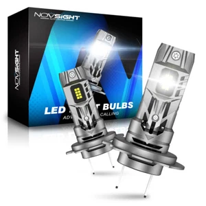 NOVSIGHT H7 LED Headlight Bulbs High Low Beam Conversion Kit Super Bright 6500K - Picture 1 of 11