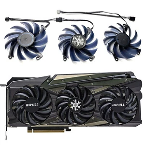 For INNO3D RTX3080 3080ti 3090 iCHILL X3 Graphics Card Cooling Fan Three Fans - Afbeelding 1 van 8