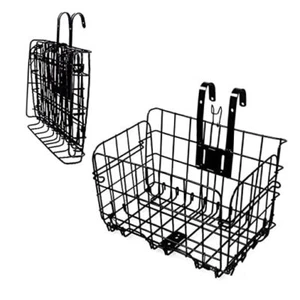 Folding Bike Basket,Lift-Off Front Bike Basket with Handles Easy Installation - Picture 1 of 7