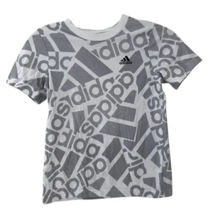 Adidas Boy's Youth Logo Soccer Sports Tee Shirt Size Small Youth 8 - Picture 1 of 6