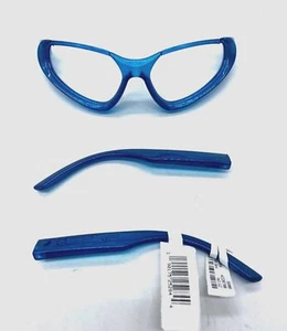 $545 Balenciaga BB0202S 003 Unisex Blue Oversized Cat Eye Sunglasses 64/16/130 - Picture 1 of 3