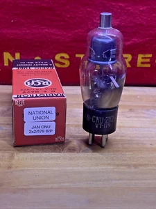 National Union 2x2 / 879 Half-wave Rectifier Vacuum Tube Tested Good - Picture 1 of 4