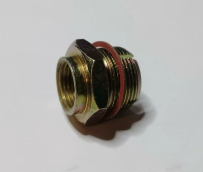 Self-Tapping 7/8" Carburetor Fuel Inlet Thread Bypass Fitting 3/8" Fuel Line - Image 1 of 4