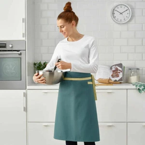1 x IKEA SANDVIVA Kitchen Waist Apron Blue Adjustable - Picture 1 of 3