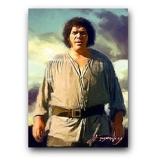2017 ANDRE THE GIANT # 2 WWE 10/50 ORIGINAL PRINT ART SKETCH CARD ARTIST SIGNED
