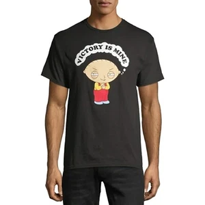 Family Guy Stewie Griffin Victory is Mine Men's Black T-Shirt - NWT - Picture 1 of 4