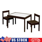 Child 3-Piece Table And Chairs Set In Espresso Age Group 1 To 5 Years Old.