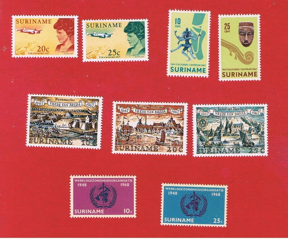 Surinam #345-353 MNH OG 4 juegos envío y devolución gratuitos Foto 1 de 1
