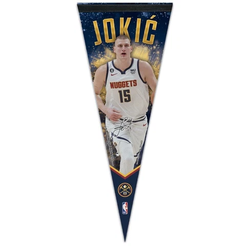 NIKOLA JOKIC DENVER NUGGETS PREMIUM QUALITY PENNANT 12"X30" BANNER NBA Cover