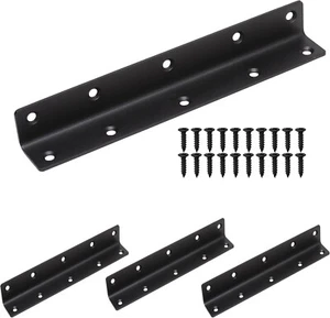 L Bracket Heavy Duty Corner Brace 4 Pack 8" Metal Shelf Bracket Angle Bracket... - Picture 1 of 7