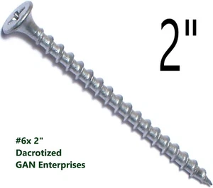 Phillips Bugle Head  #6 x 2 Deck Screws - Dacrotized (3500) - Picture 1 of 2