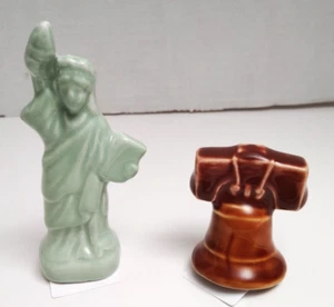 Statue Of Liberty & Liberty Bell MINI Salt And Pepper Set Cracker Barrel NEW - Picture 1 of 3