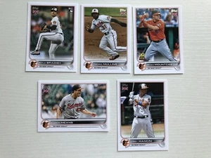 Juego de equipo de los Orioles de Baltimore 2022 Topps edición del Reino Unido - 5 tarjetas - Imagen 1 de 1