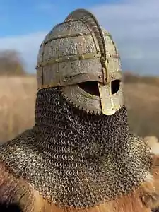 15. Jahrhundert Mittelalter Valsgärde 8 Helm, Vendelhelm, Messinghelm - Bild 1 von 5