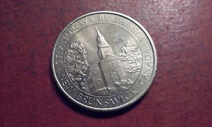 Moneda medalla 1979 ST ANDREWS BY THE SEA $1,00 comercio Nuevo Brunswick Canadá - Imagen 1 de 4