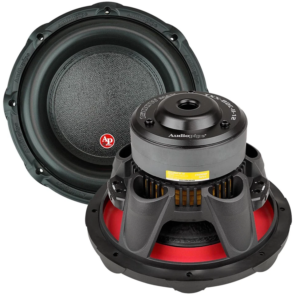 Audiopipe TXXBDCII12 12′′ Woofer 750W RMS/1500W Max Doble 4 Ohm Bobina de Voz Foto 1 de 1