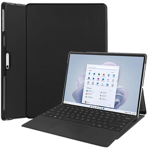 PU Leather Smart Protective Case Cover Fit For Microsoft Surface Pro 11/10/9 - Picture 1 of 23
