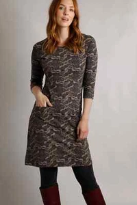 Gr. 8-20, NEU Weird Fish Starshine Bio Jersey Kleid, hellbraun - Bild 1 von 3