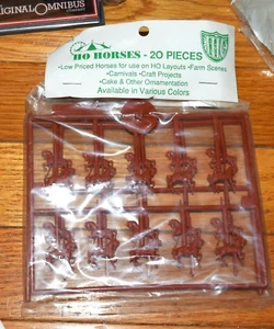 Vtg International Hobby Corp IHC #4403 HO Horses - Brown (Pack of 20) - Picture 1 of 2