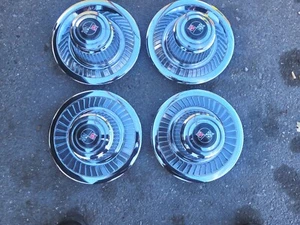 NEW Corvette camaro chevy rally wheel center caps all 4 #7001 Xflags - Picture 1 of 2
