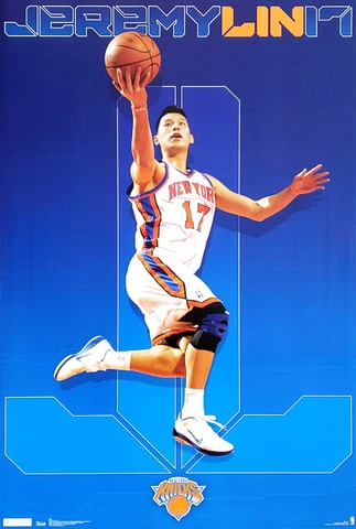 Jeremy Lin LINSANITY 2012 New York Knicks Official NBA 22x34 Wall POSTER Cover