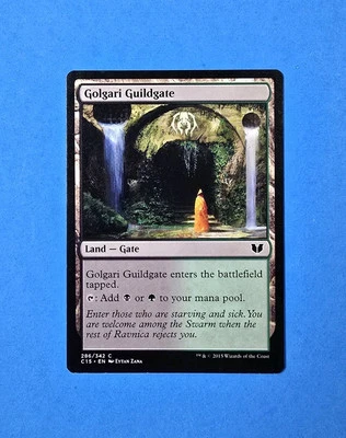 1x Golgari Guildgate Commander 2015 Mtg Magic Card Dual Land Gate Mana 286 - Image 1 of 2