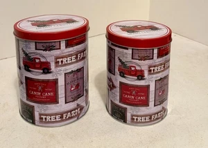 2- Latas de granja para árboles de Navidad de 6,5" de alto y 5"/4,5" de ancho - Imagen 1 de 4