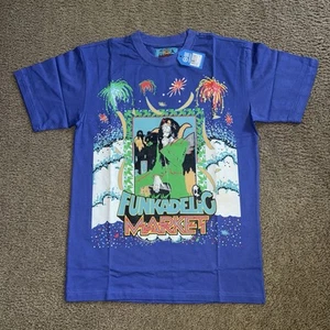 Chinatown Market x Funkadelic “Give Up The Funk” T-Shirt Men’s Medium Blue NWT - Picture 1 of 6