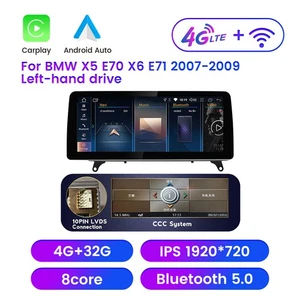 12.3" Android Car Stereo Radio for BMW X5/X6 E70/71 2008-2009 GPS Navigation 4G - Picture 1 of 12