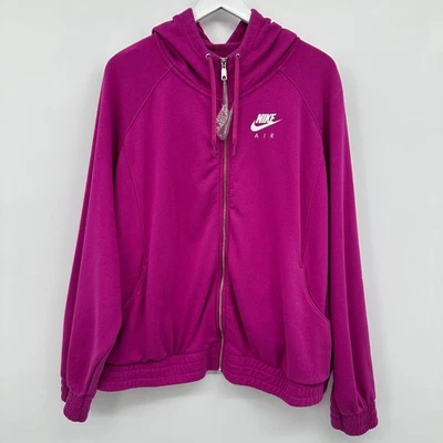 Chaqueta con Capucha Nike Air Talla 3X Cremallera Completa Talla Grande Slouchy Athleisure Ropa de Salón Foto 1 de 4
