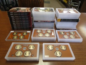 Dealer Lot 55 Sets Of United States Proof Presidential Dollars 2007-2016 - Picture 1 of 1