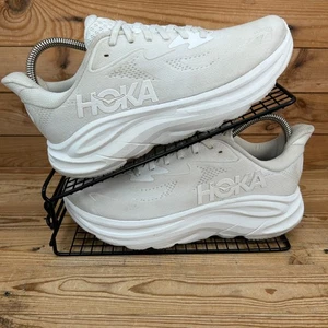 Hoka One One Turnschuhe Damen Größe UK 7 Clifton 10 dreifach weiß Laufschuhe - Bild 1 von 13