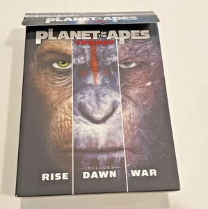 MONKEY BIZ! Planet of the Apes (Rise/Dawn/War) 3-Film Collection 4K UHD Blu-ray - Picture 1 of 14