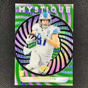 Panini Illusions Mystique Sam LaPorta 2023 verde esmeralda radiocontrol Detroit Lions limpio - Imagen 1 de 2