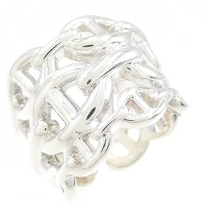 Authentic HERMES Chaine d'Ancre Enchene Ring  #260-007-754-1307 - Picture 1 of 5