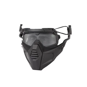 Tactical Half Fask Mask & Goggle Sets Protective Mask For SF Fast Helmet Rail 5G - Picture 1 of 22