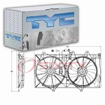 Conjunto de ventilador condensador y radiador doble TYC para Toyota Avalon Belts iq 2013-2015 Foto 1 de 4