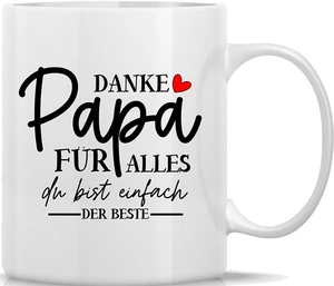 Tasse Kaffeebecher Danke Papa für alles Du bist einfach der beste - 10 - Bild 1 von 2
