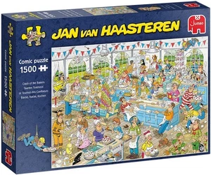 NUEVO Rompecabezas Jumbo 1500 Piezas Jan van Haasteren Clash of the Bakers - Imagen 1 de 2